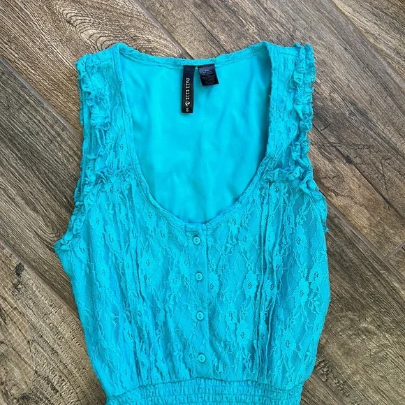 Teal blue dress - Picture 2 of 5